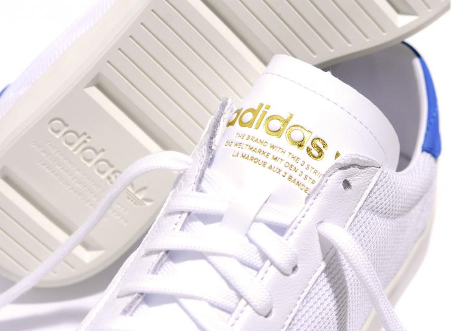Adidas court vantage white leather hot sale