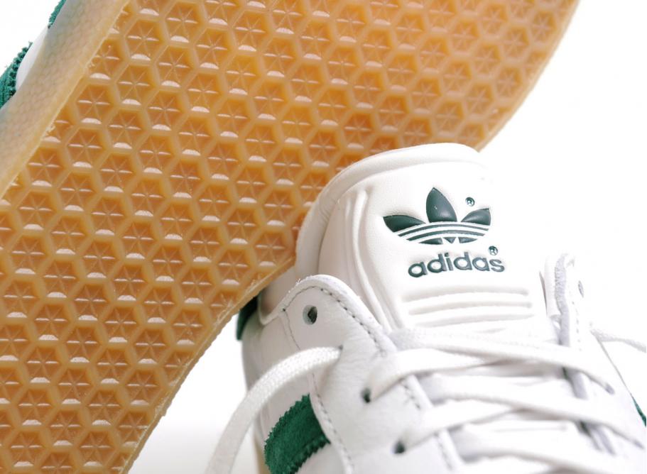 adidas gazelle vintage white green gum