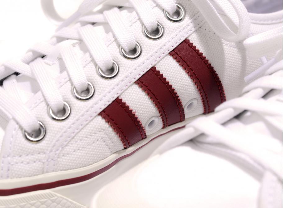 adidas nizza white burgundy