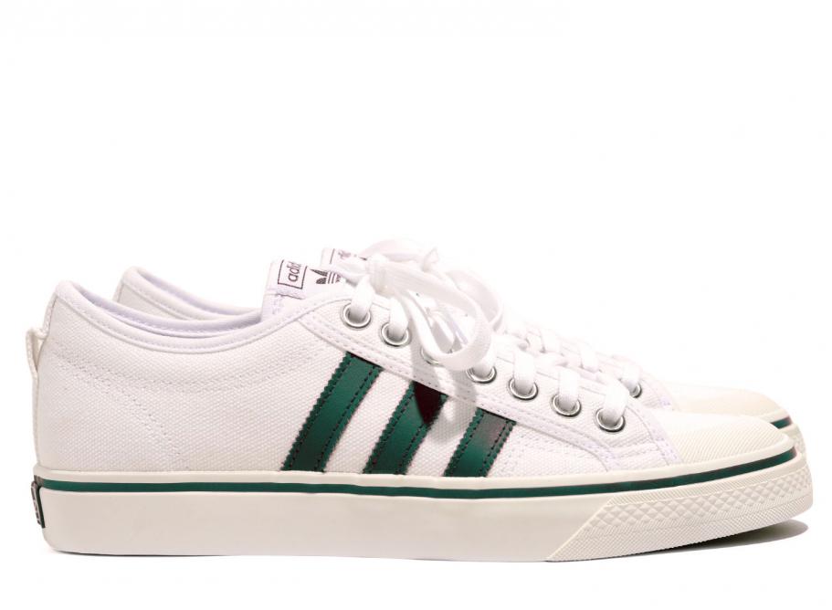 adidas nizza white green