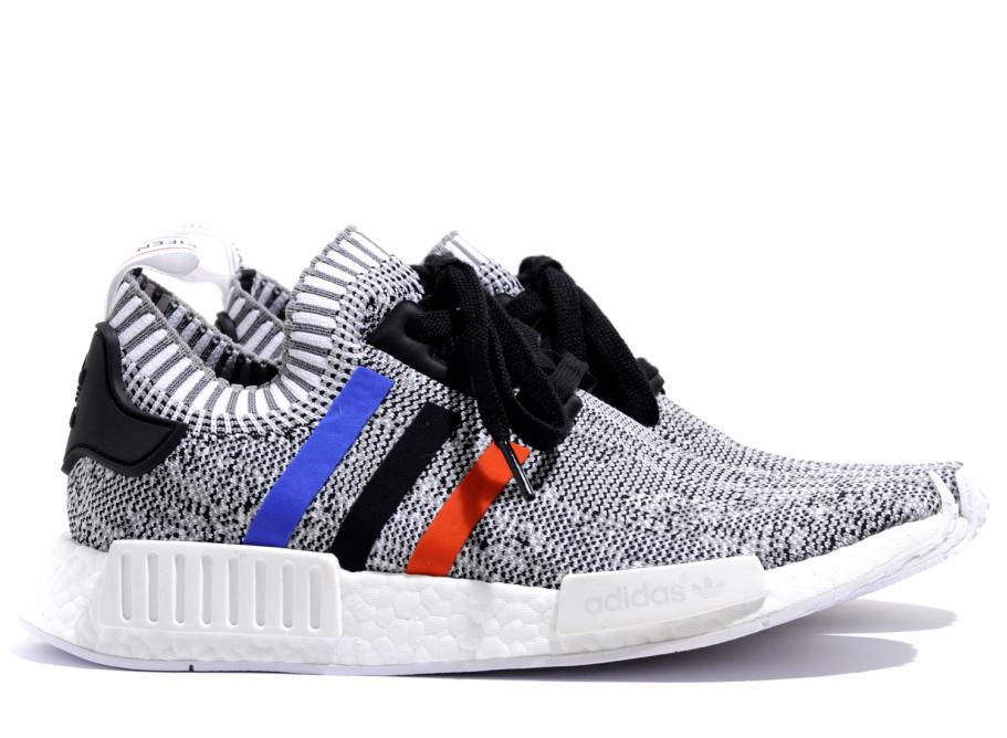 Adidas nmd hot sale r1 primeknit blanche
