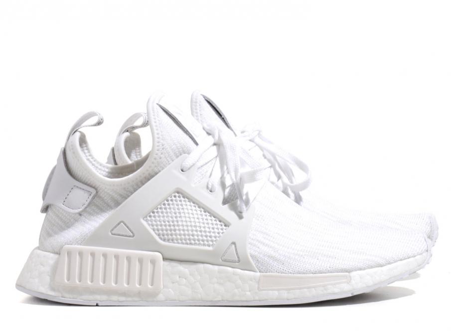 Custom Uncaged NMD XR1 Adidas white sneaker.