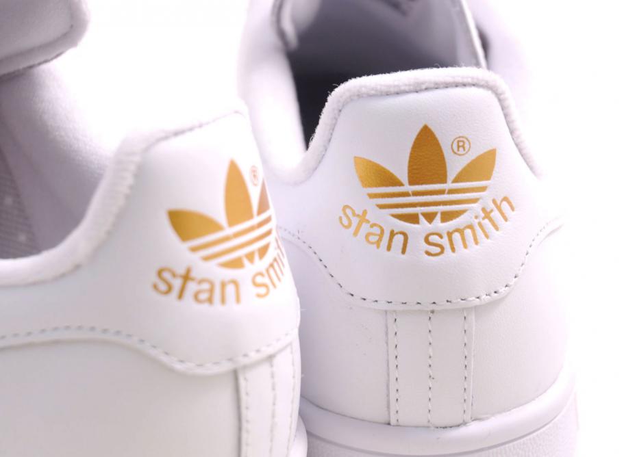 stan smith white and gold