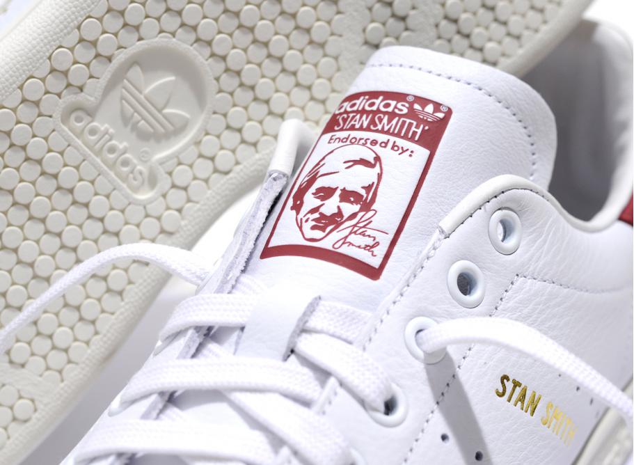 Adidas Stan Smith White / Burgundy 