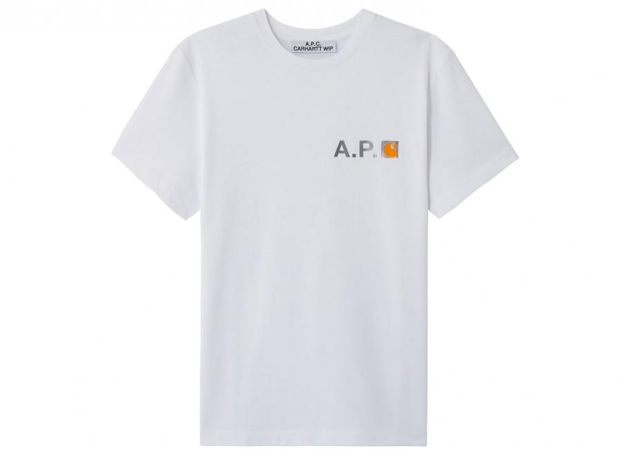 APC x Carhartt Tshirt Fire H Blanc Novoid Plus