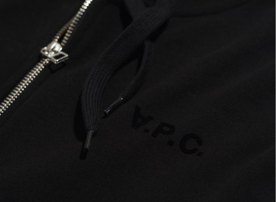 Apc hotsell hoodie black