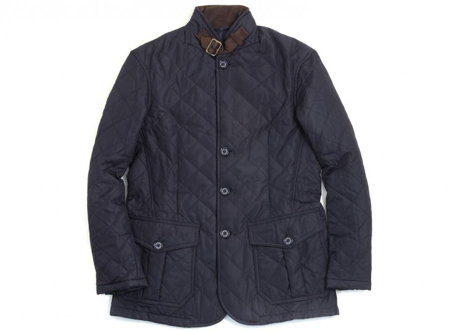 barbour quilted lutz navy