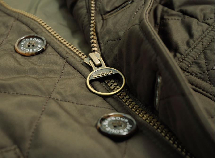 barbour quilted lutz olive