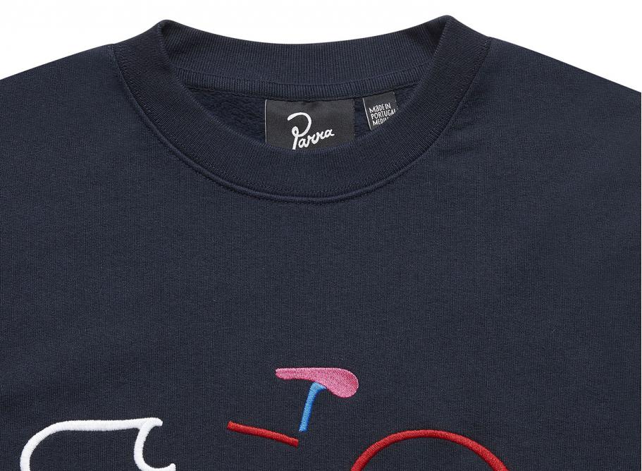 Parra broken bike crewneck sweatshirt sale