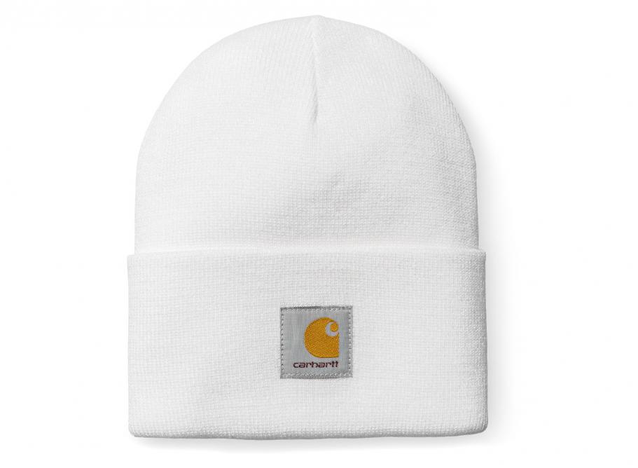 carhartt wip acrylic watch hat white