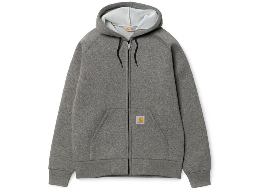 Carhartt WIP Car Lux Hooded Jacket Dark Grey Heather