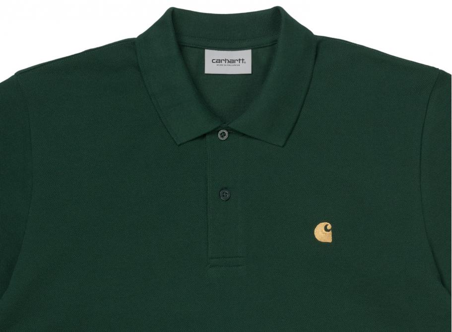 Carhartt Chase Pique Polo Bottle Green 