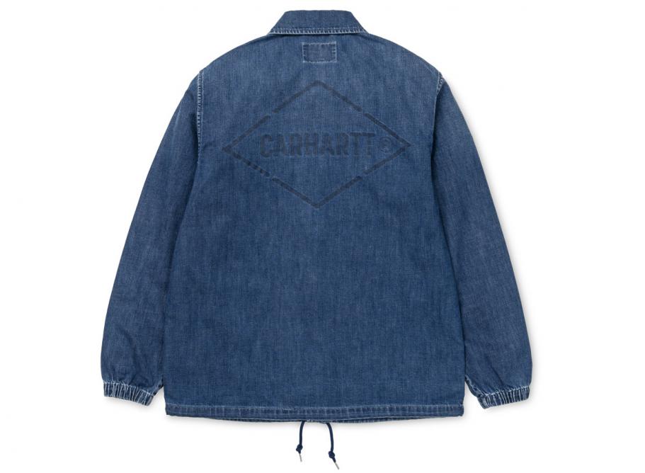 Carhartt wip denim coach jacket on sale