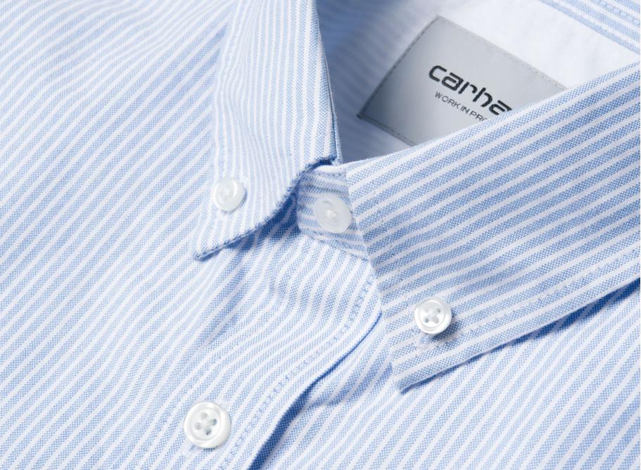 Carhartt Duffield Shirt Stripe Bleach / White I025245