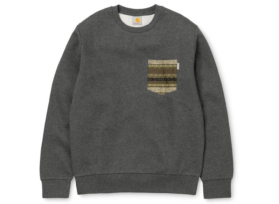 Carhartt pocket sweatshirt black best sale