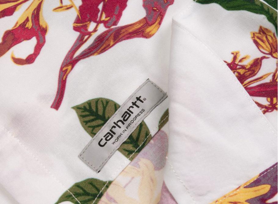 Carhartt Hawaiian Floral Shirt White I027531 / Novoid Plus