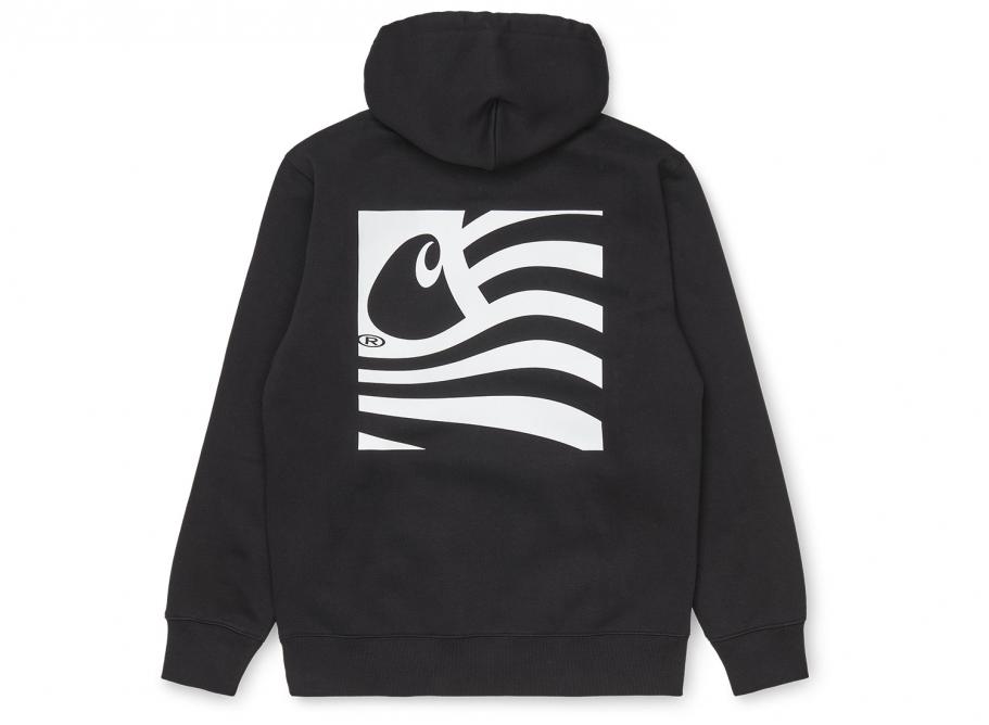 Carhartt Hooded Waving State Flag Sweat Black I028906 / Novoid Plus