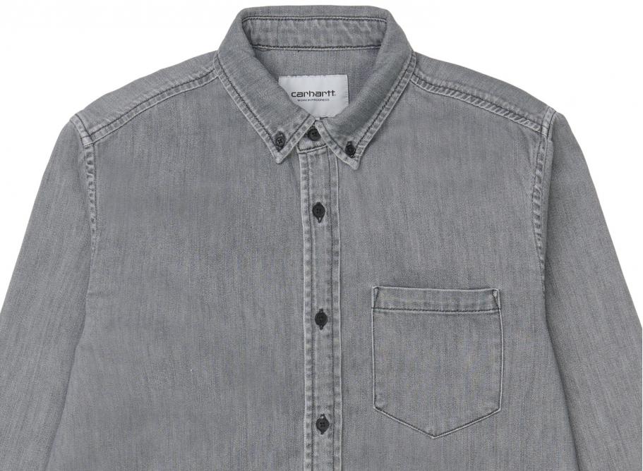Carhartt Civil Shirt Black Bleached 