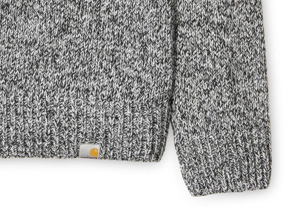 Carhartt Morris Sweater Black Grey Heather I019859 Novoid Plus