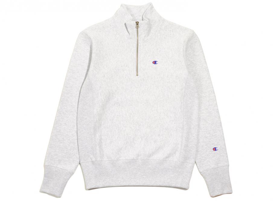 champion half zip grey