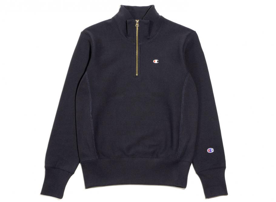 Navy Champion Reverse Weave Half Zip Sweatshirt