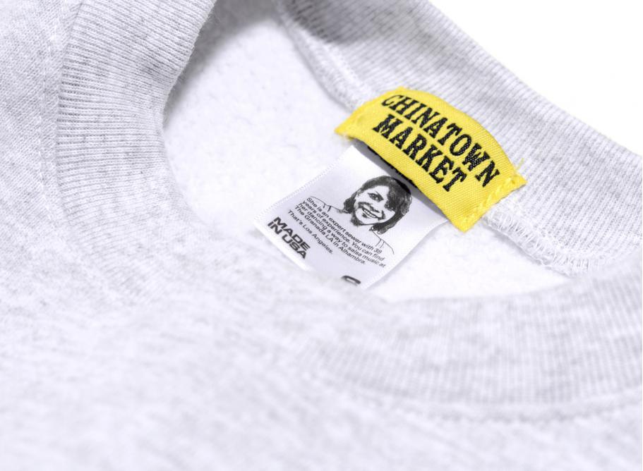 Chinatown Market Logo Crewneck Grey Novoid Plus