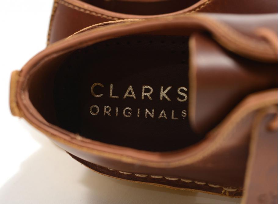 clarks desert london tan leather