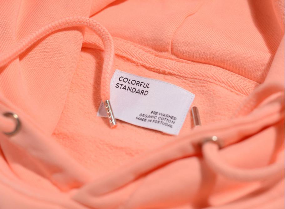 Colorful Standard Classic Organic Hood Bright Coral Novoid Plus