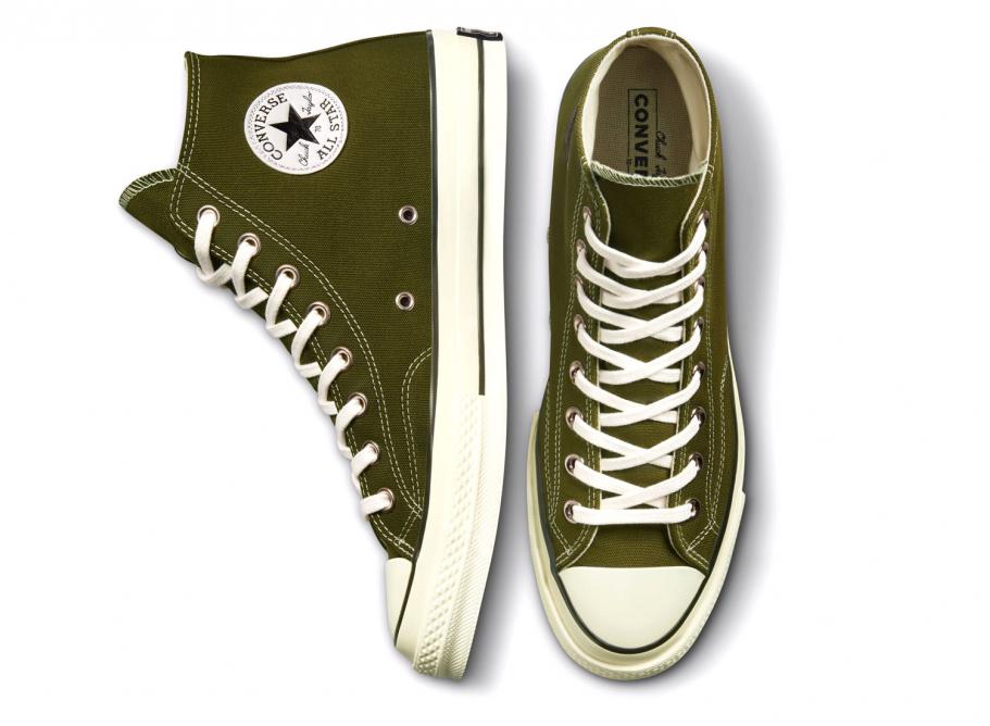 Dark olive deals green converse