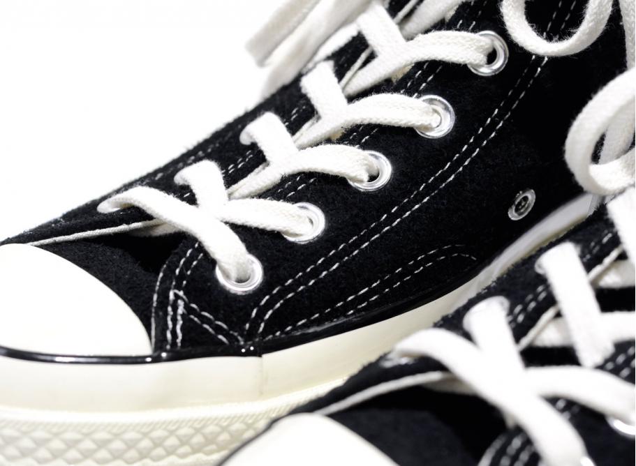 Converse Chuck 70 Hi Suede Black Egret 166216C Novoid Plus