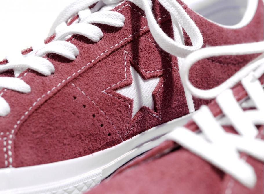 burgundy and white converse