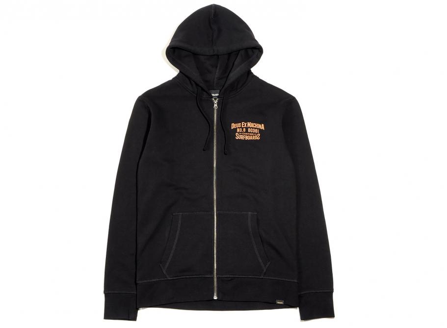 Deus Ex Machina Backwards Zip Hoodie Black Novoid Plus