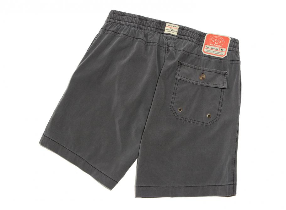 Deus Ex Machina Sandbar Board Short Shadow Black Novoid Plus