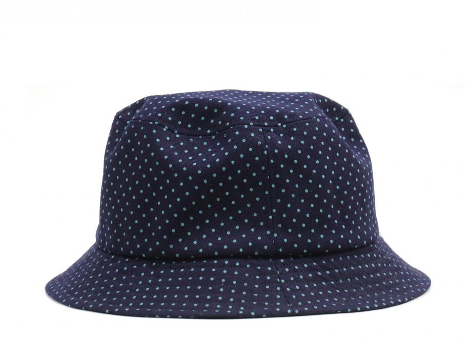Gitman Vintage Bucket Hat Polka Dots Oxford Navy / Green / Soldes / Novoid Plus