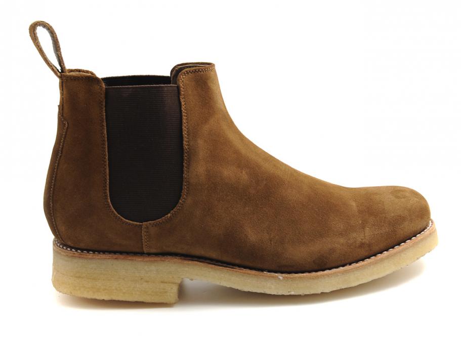 Grenson Hayden Snuff Suede Chelsea Boot Crepe Sole / Soldes / Novoid Plus