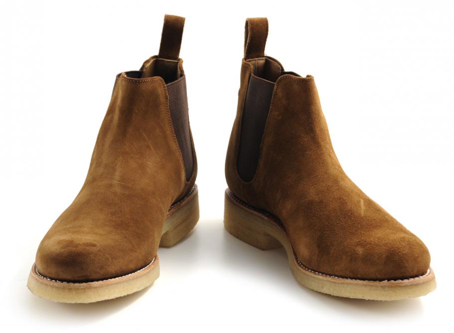 suede chelsea boots crepe sole