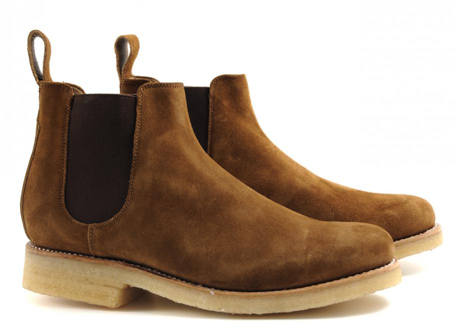 suede chelsea boots crepe sole