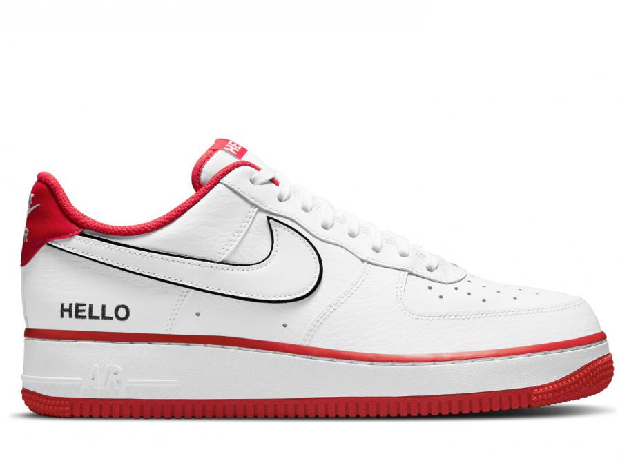 Nike Air Force 1 07 LX White / University Red CZ0327-100 / Novoid Plus