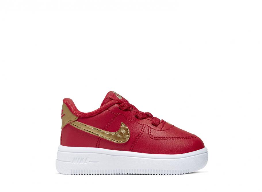 red air force 1 with gold