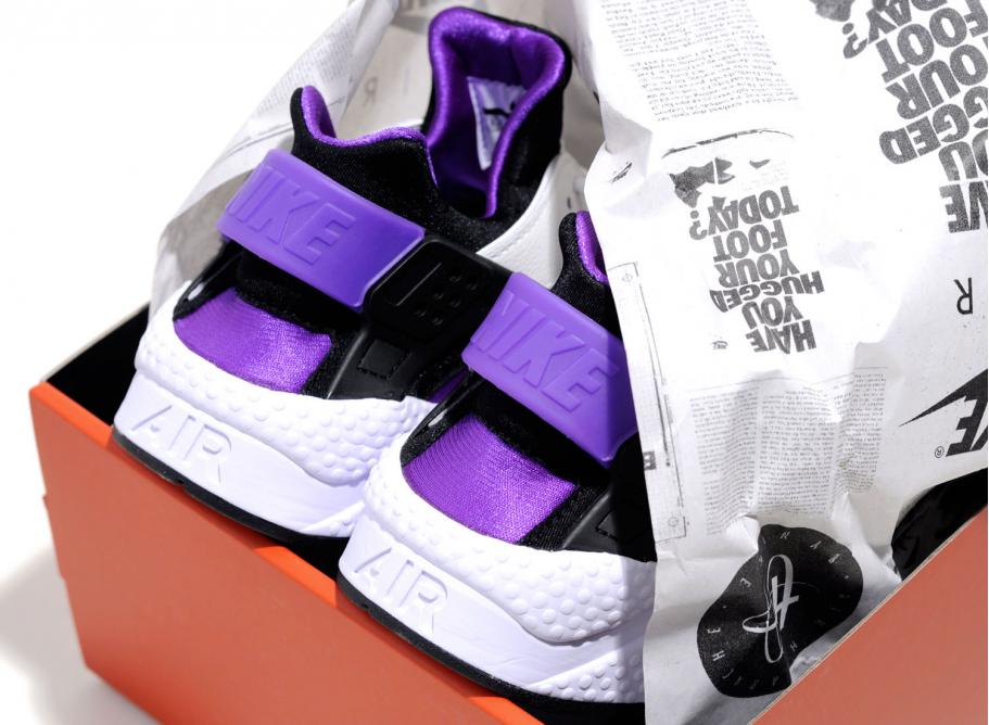 nike huarache 91 purple punch