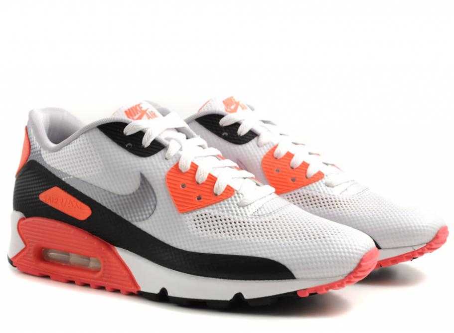 NIKE AIR MAX 90 HYPERFUSE NRG WHITE CEMENT / INFRARED