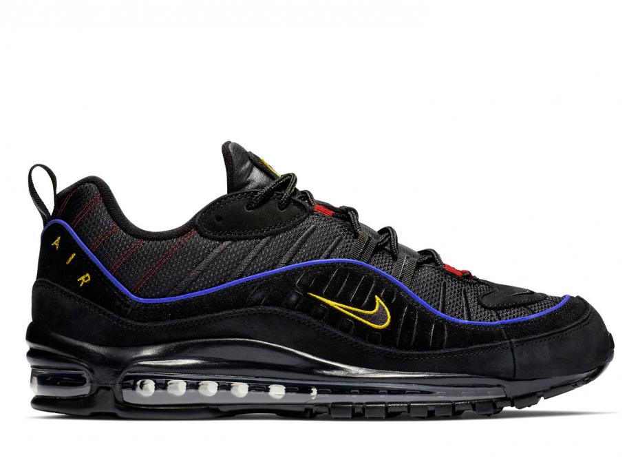 air max 98 black amarillo