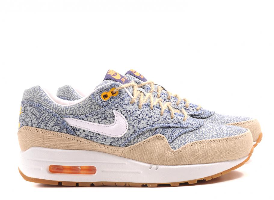 Nike Wmns Air Max 1 Liberty QS Recall Blue / Soldes / Novoid Plus NIKE WMNS AIR MAX 1 LIBERTY QS RECALL BLUE
