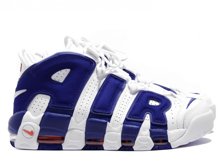 nike air more uptempo white deep royal blue