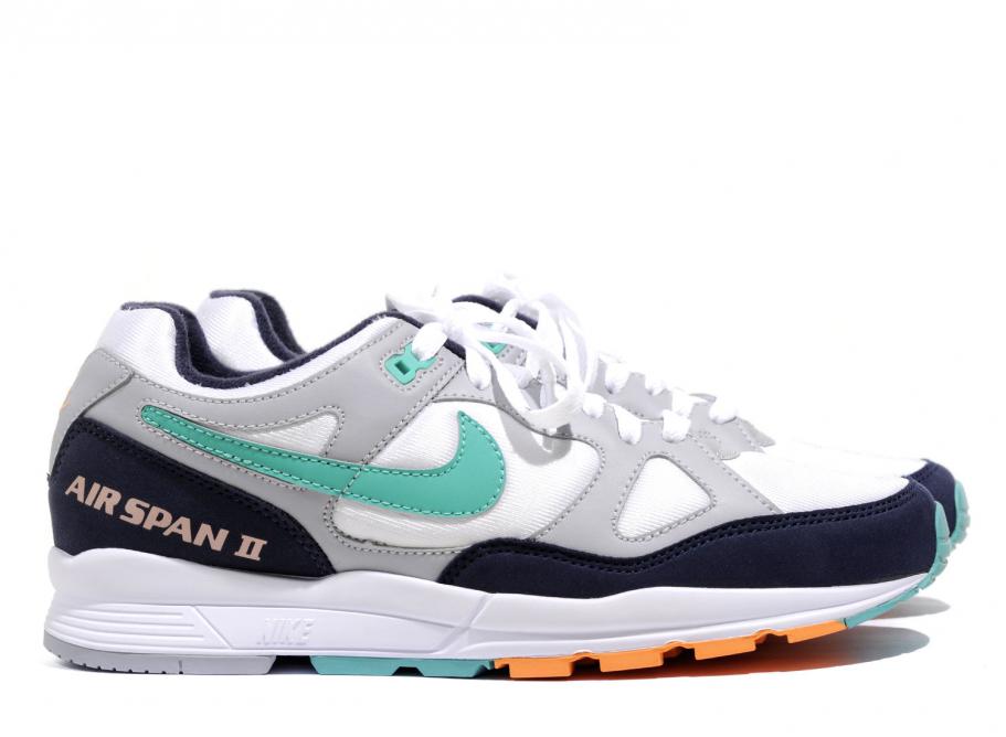 nike air span 2 grey green