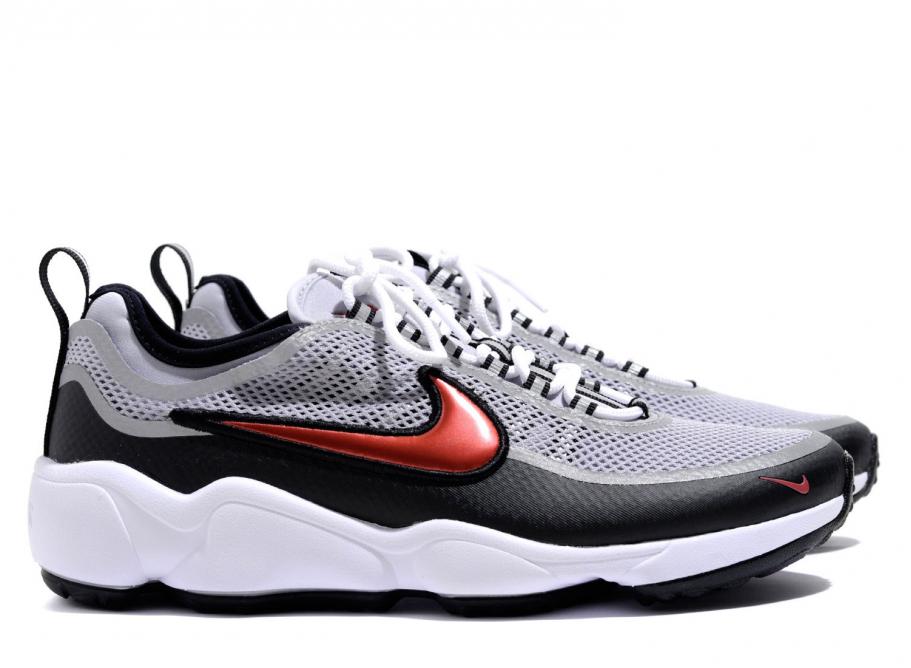 nike air zoom spiridon metallic silver