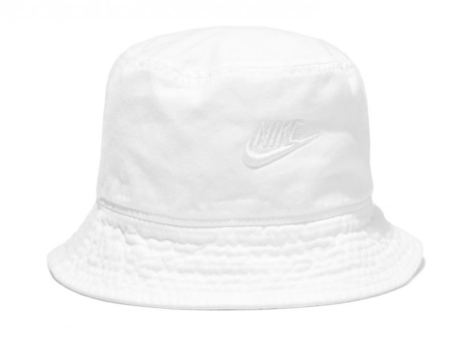 nike bucket hat futura wash white