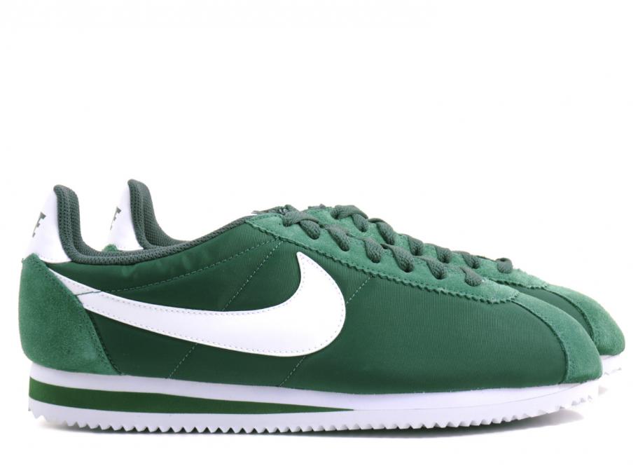nike cortez nylon green