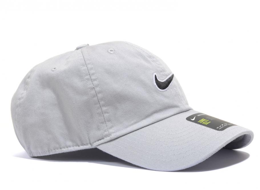 grey nike swoosh cap