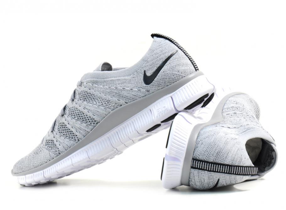 nike free flyknit wolf grey